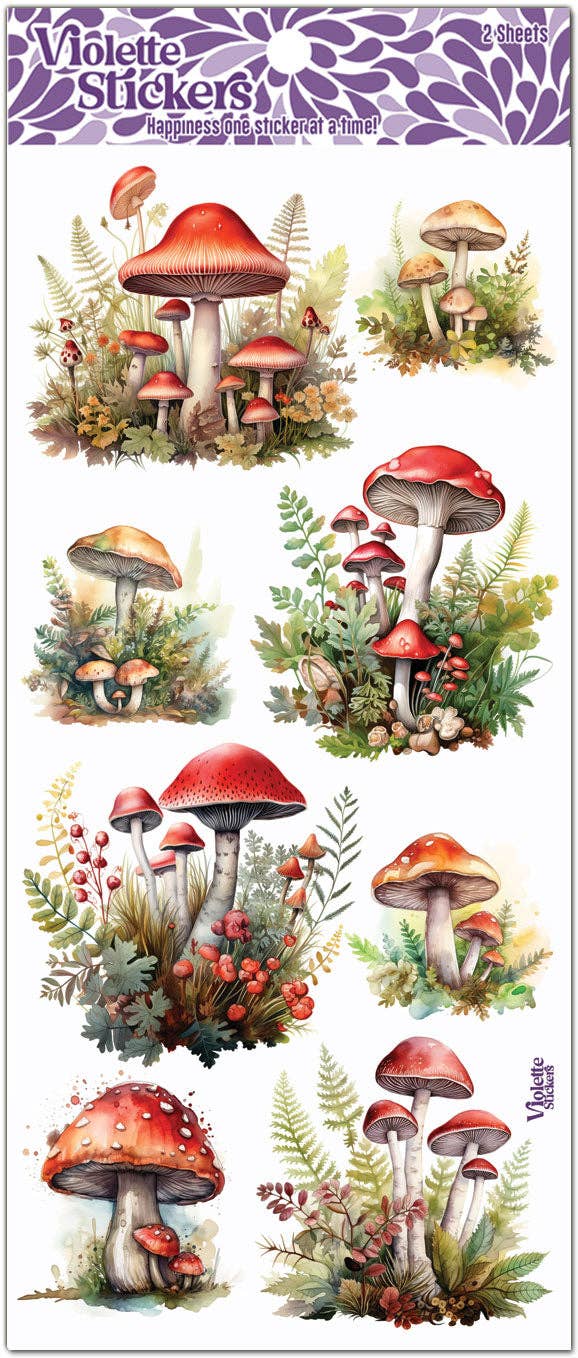 Mushroom Patches | Stickers C281 | Violette Stickers