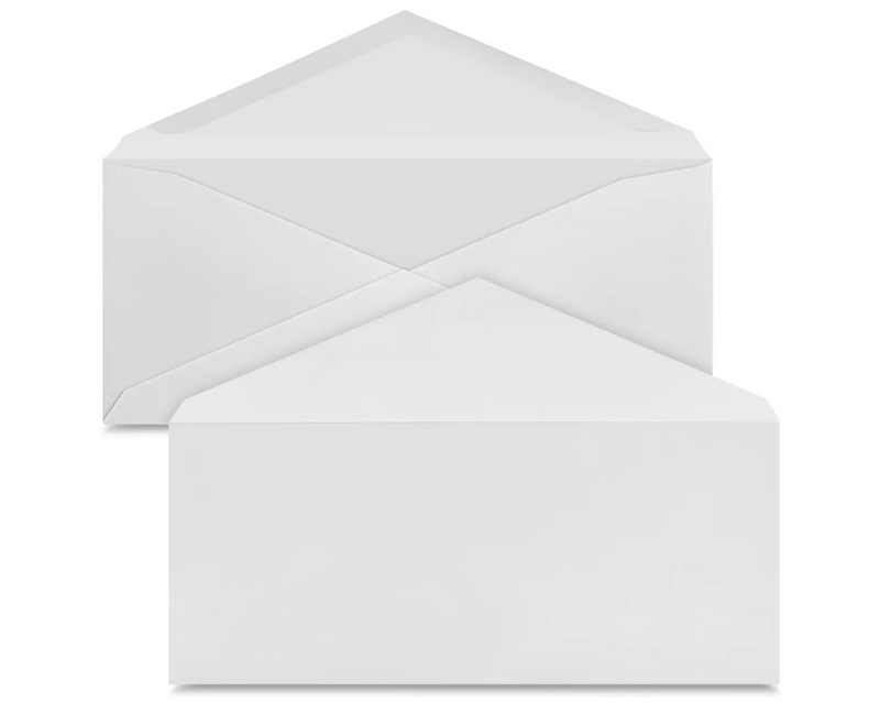 White | Slim Line Envelopes