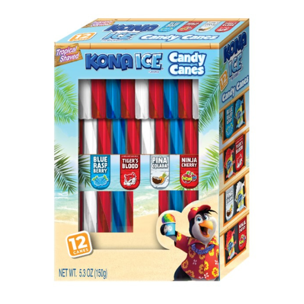 Kona Ice Assorted 12ct Candy Cane Cradle