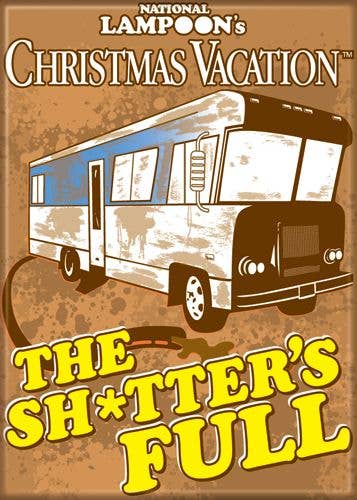 Ata-Boy - Xmas Vacation Shtters Full Magnet 2.5" x 3.5"