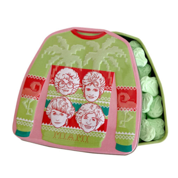 Golden Girls Holiday Palm Sweater Tin