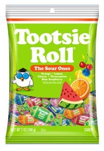 Tootsie Fruit Chews Assorted Sour Fruit