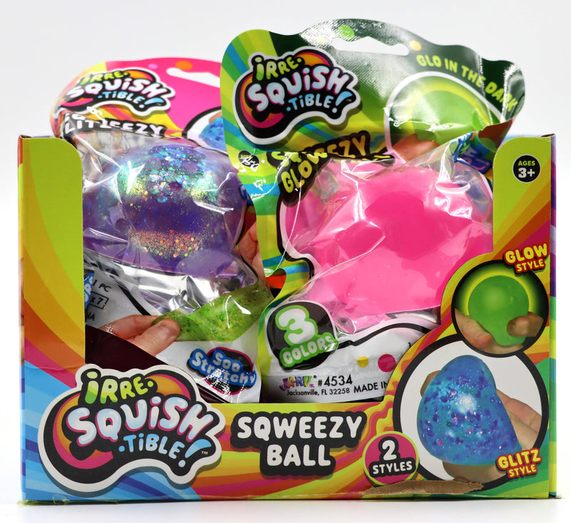 Irre-SQUISH-tible Sqweezy Glitz Ball