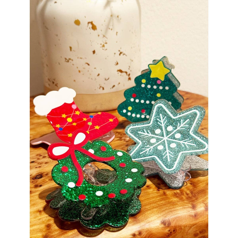 Christmas Hair Claw Clip