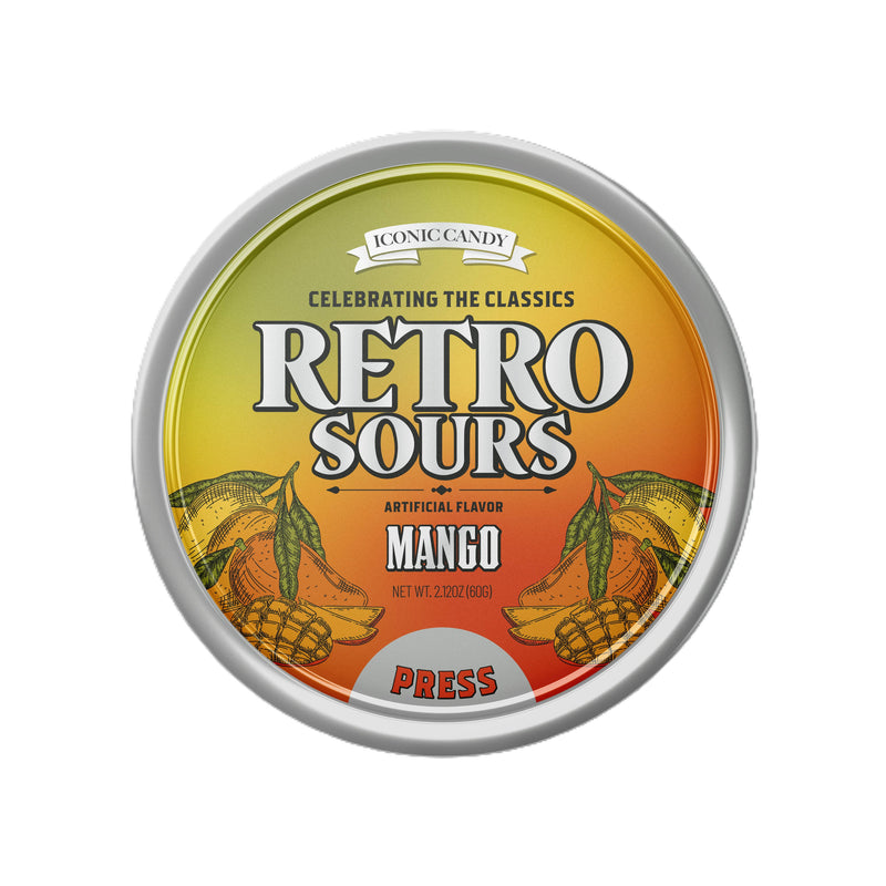 Retro Sours Mango, 16.9oz Tin