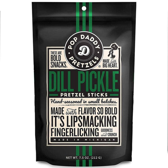 Pop Daddy Dill Pickle Pretzel Sticks 7.5 OZ