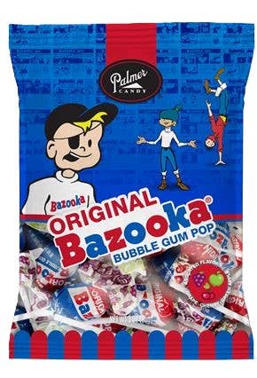 Original Bazooka Bubble Gum Lollipop