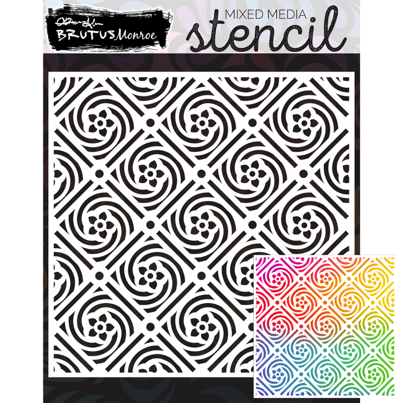 Floral Swirl | Mixed Media Stencil