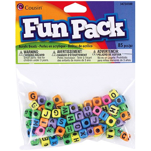 Fun Pack Acrylic Alphabet Beads
