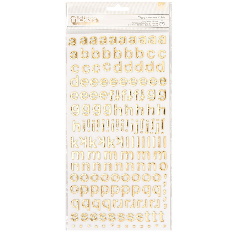 Happy Foam Letter Thickers