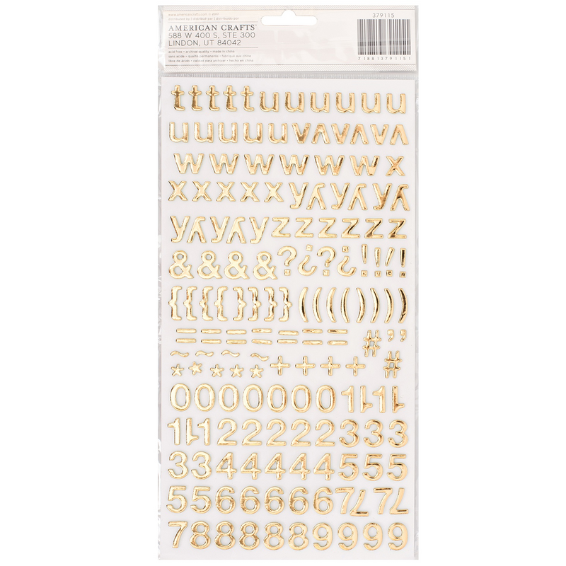 Happy Foam Letter Thickers