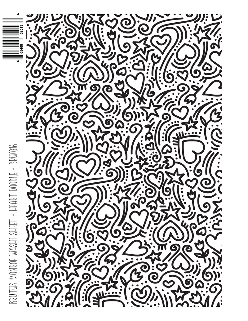 Heart Doodle | Washi Sheet