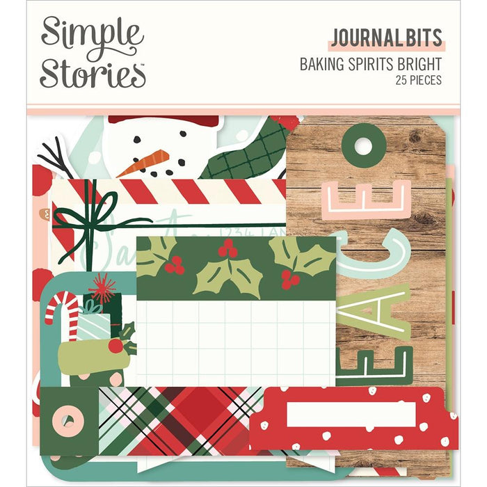 Simple Stories | Baking Spirits Bright Bits & Pieces Die-Cuts 24/Pkg |  Journal Bits