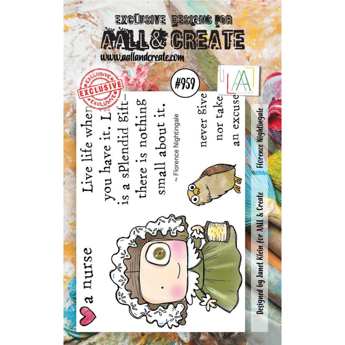 AALL and Create | A7 Photopolymer Clear Stamp Set | Florence Nightingale