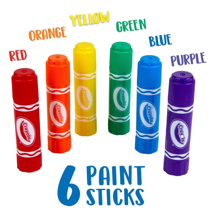 Crayola | Project Quick Dry Paint Sticks 6/Pkg | Assorted Colors