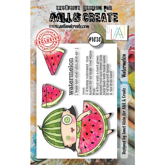 AALL And Create | A7 Photopolymer Clear Stamp Set | Watermelon