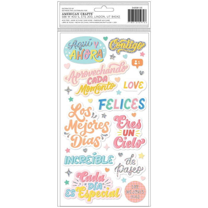 Obed Marshall | Fantastico Thickers Stickers 69/Pkg | Smile Phrase