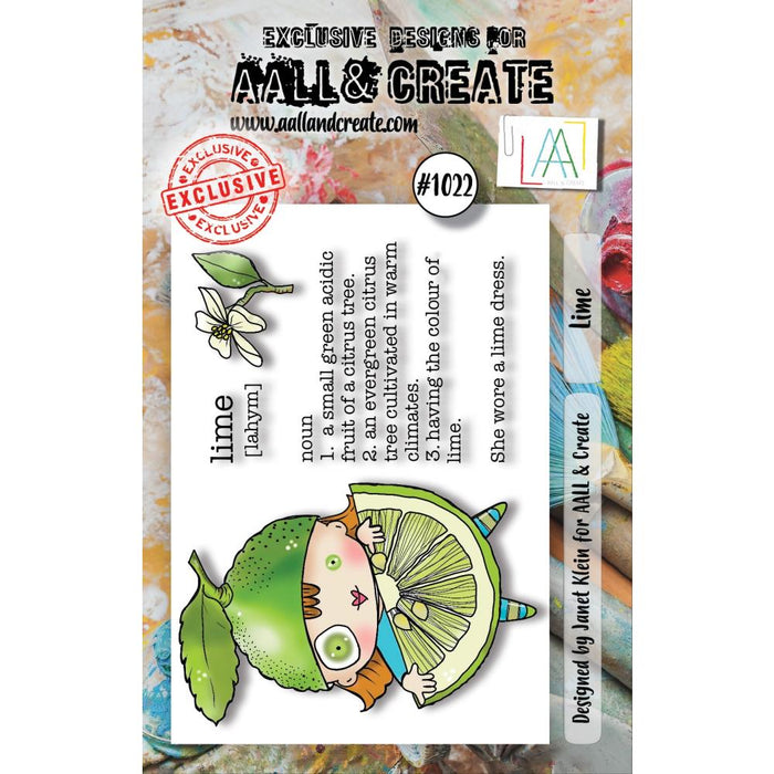 AALL And Create | A7 Photopolymer Clear Stamp Set | Lime