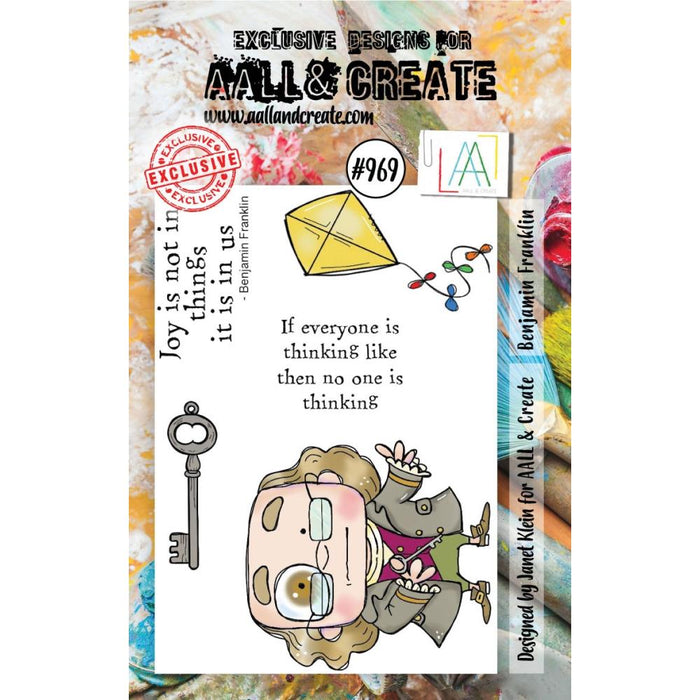 AALL And Create | A7 Photopolymer Clear Stamp Set | Benjamin Franklin