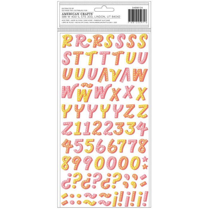 Obed Marshall | Fantastico Thickers Stickers 180/Pkg | Enjoy Alphabet