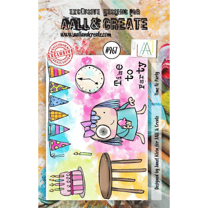 AALL And Create | A7 Photopolymer Clear Stamp Set | Time to Party