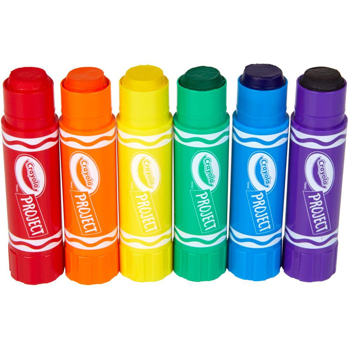 Crayola | Project Quick Dry Paint Sticks 6/Pkg | Assorted Colors
