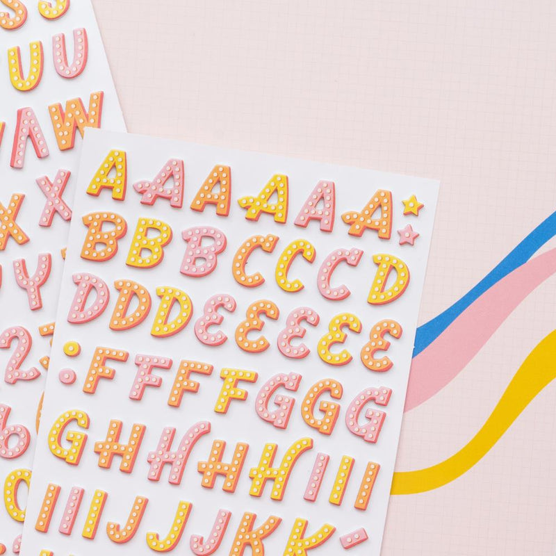 Obed Marshall | Fantastico Thickers Stickers 180/Pkg | Enjoy Alphabet