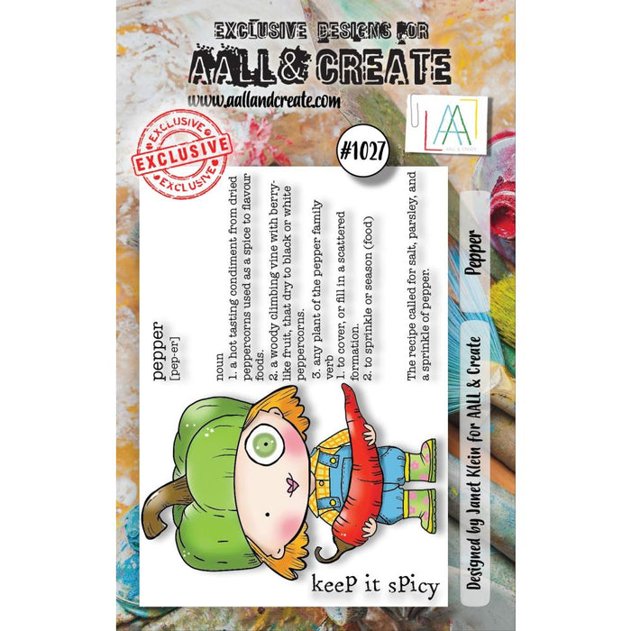 AALL And Create | A7 Photopolymer Clear Stamp Set | Pepper