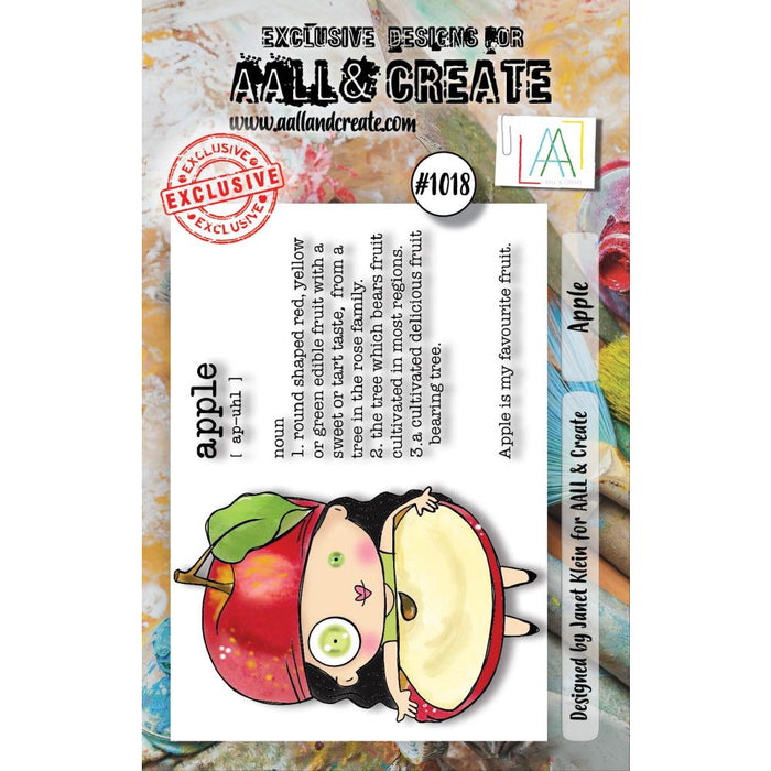 AALL And Create | A7 Photopolymer Clear Stamp Set | Apple
