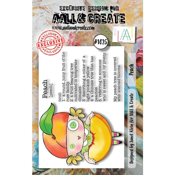 AALL And Create | A7 Photopolymer Clear Stamp Set | Peach