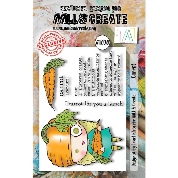 AALL And Create | A7 Photopolymer Clear Stamp Set | Carrot