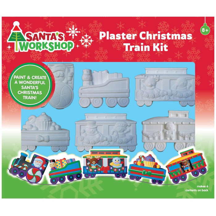 Colorbok | Santa's Workshop Deluxe Plaster Kit | Train
