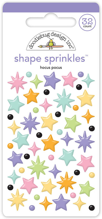 Doodlebug Design | Sweet & Spooky Collection | Shape Sprinkles - Hocus Pocus