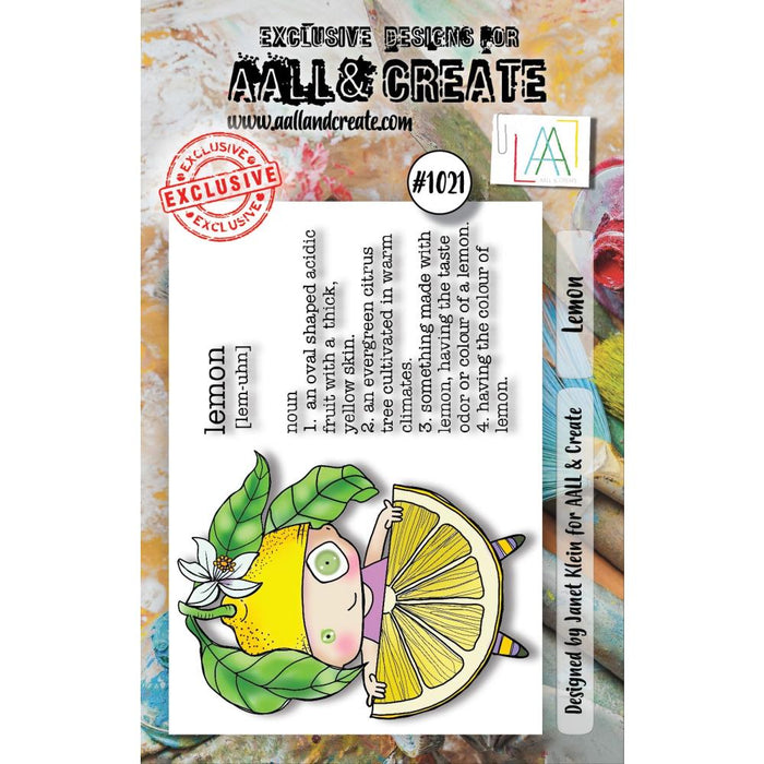 AALL And Create | A7 Photopolymer Clear Stamp Set | Lemon