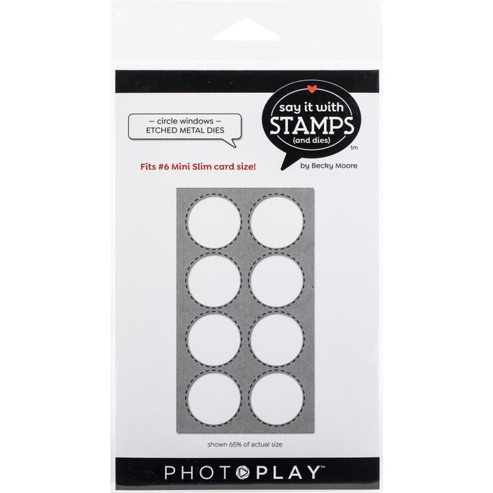 PhotoPlay | Say It With Stamps Die Set | #6 Circle Windows