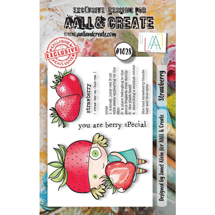 AALL And Create | A7 Photopolymer Clear Stamp Set | Strawberry