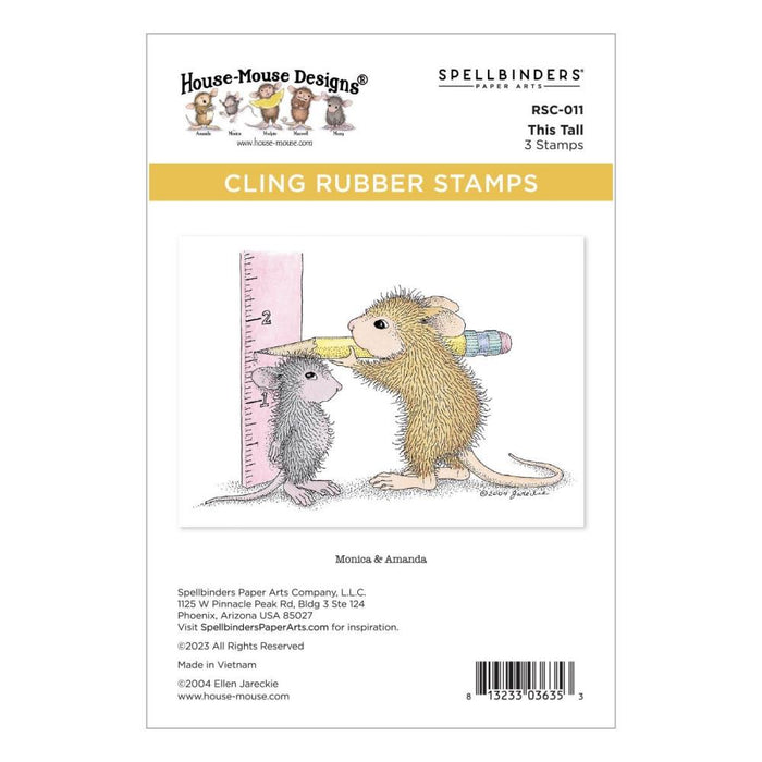 Stampendous | House Mouse Cling Rubber Stamp | This Tall