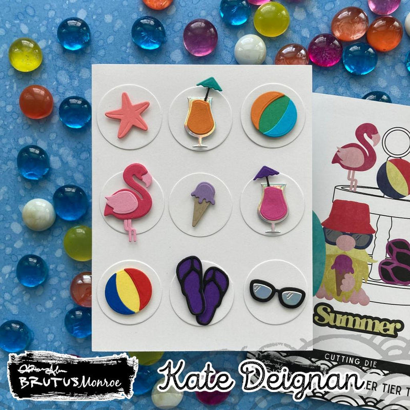 Summer Tier Tray  | Cutting Die