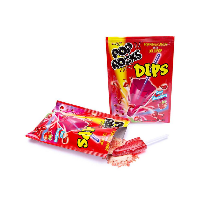 Pop Rocks Dips- Sour Strawberry