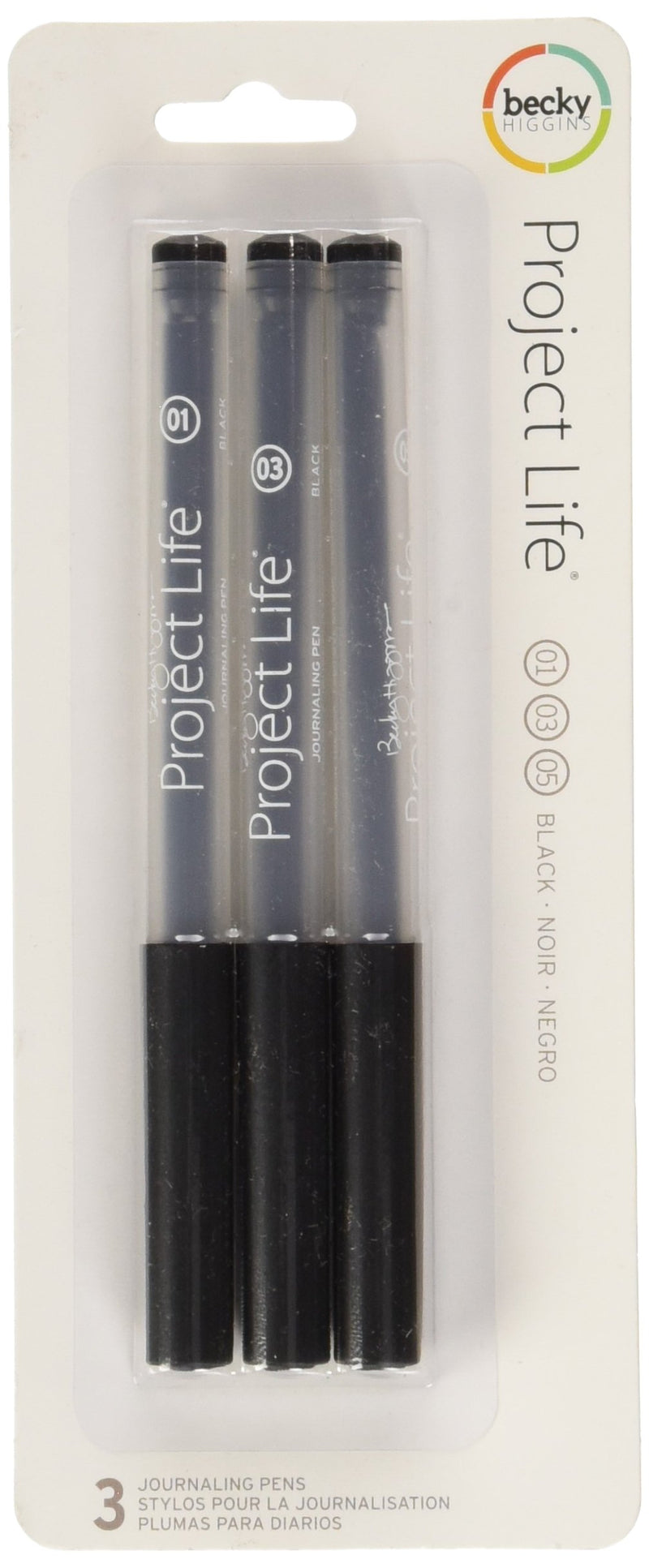 Project Life Journaling Pens | 3pc Black