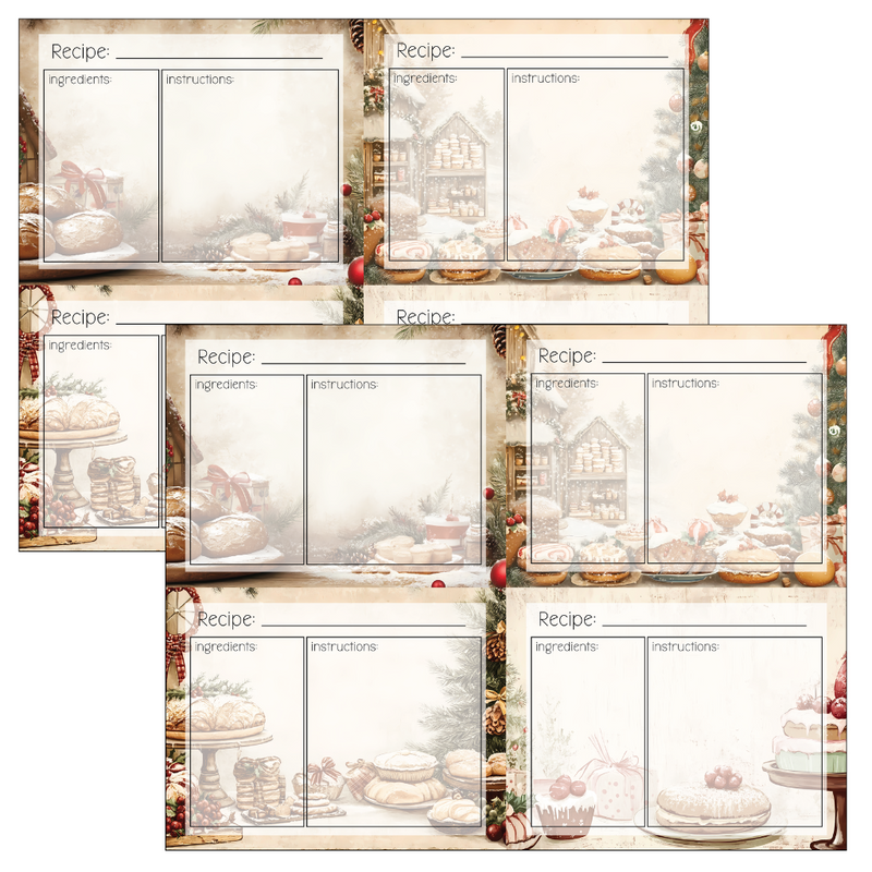 Sweet Holiday | Recipe Cards