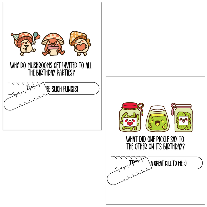 Birthday Jokes | Reveal Sheets