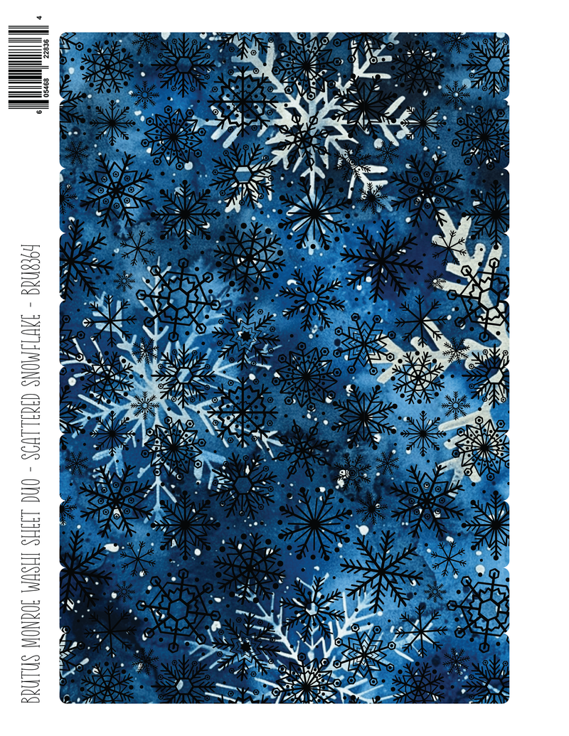 Scattered Snowflake | DuoFoil Washi Sheet