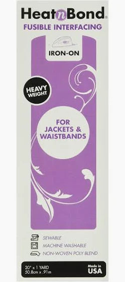 HeatnBond Heavyweight | Iron-On Fusible Interfacing-20"X36"