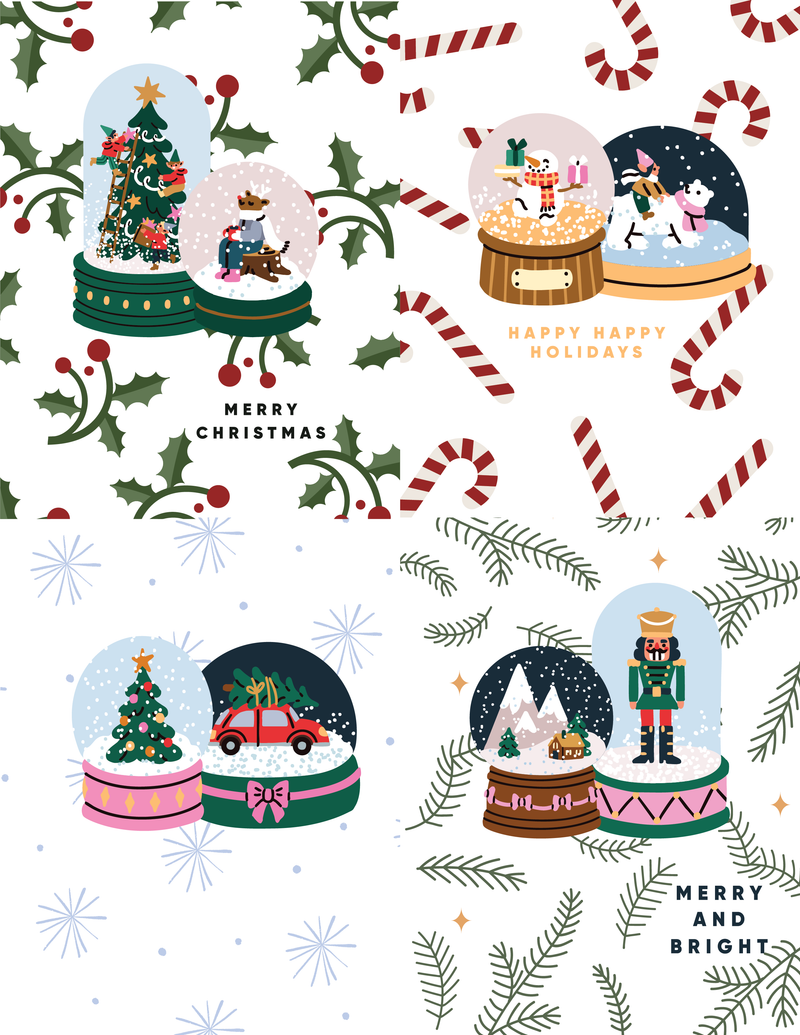 Snowglobes | Swatch Art | Jennifer Mcguire Exclusive