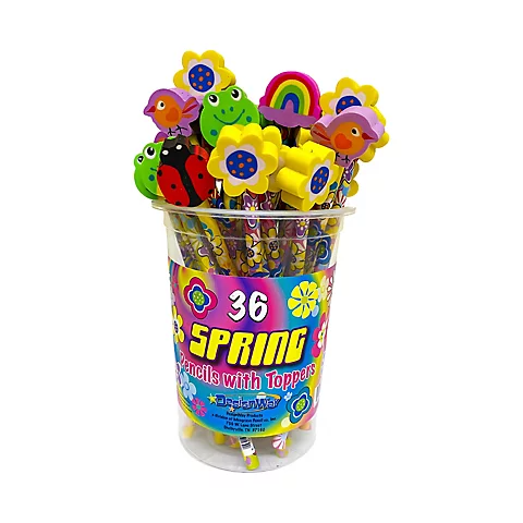 Spring Pencil With Eraser Topper