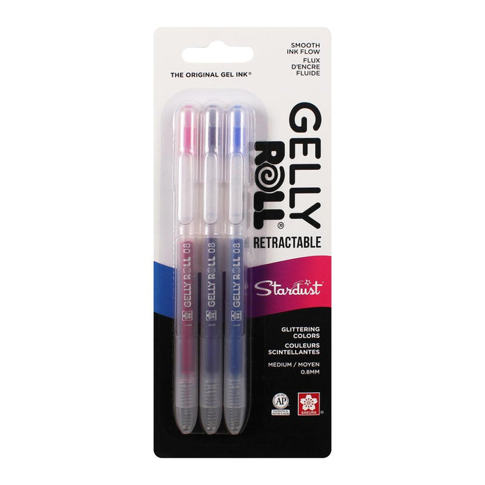 Sakura Gelly Roll Retractable Medium Point Pens 3/Pkg | Stardust