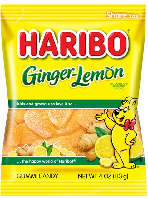 Haribo Ginger-Lemon Gummies - 4oz Bag