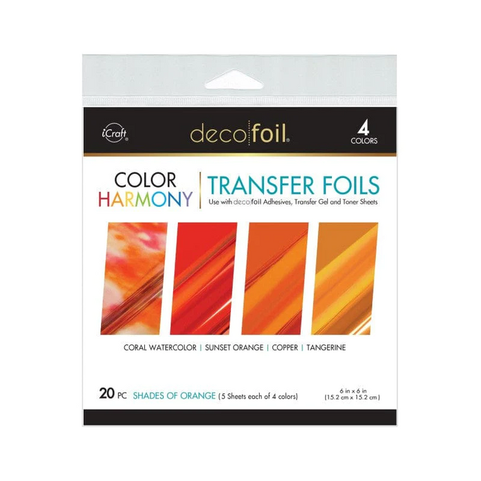 Deco Foil Color Harmony Transfer Foil Multi-Pack | Shades of Orange