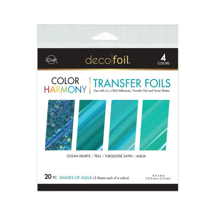 Deco Foil Color Harmony Transfer Foil Multi-Pack | Shades of Aqua